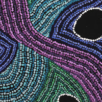 Aboriginal Artwork by Amanda Daegar, Ngayuku Ngura (My Country), 90x90cm