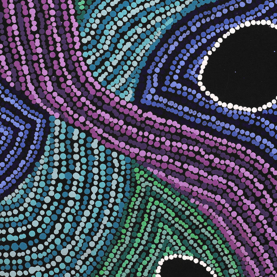 Aboriginal Artwork by Amanda Daegar, Ngayuku Ngura (My Country), 90x90cm