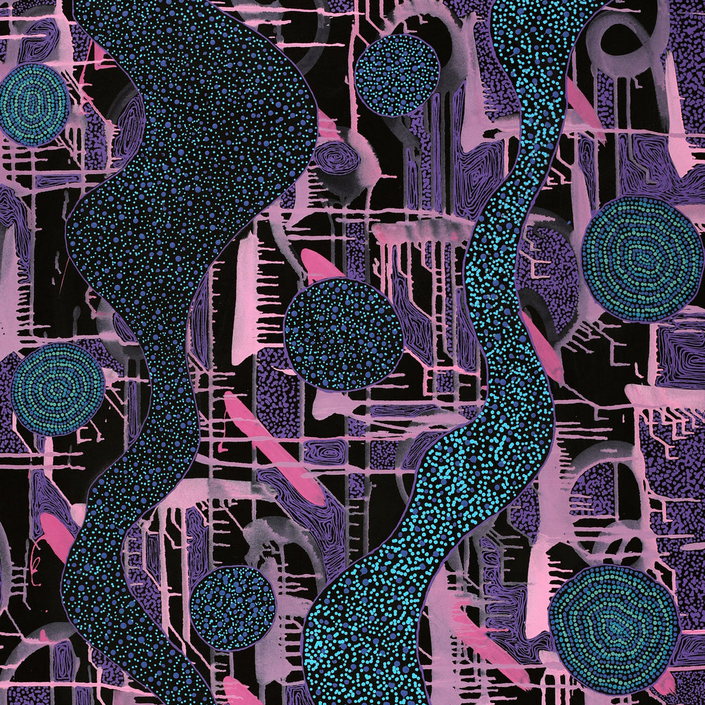 Aboriginal Artwork by Collaborative by Renae Nelson and Amanda Daegar, Ngayuku Ngura, 150x100cm