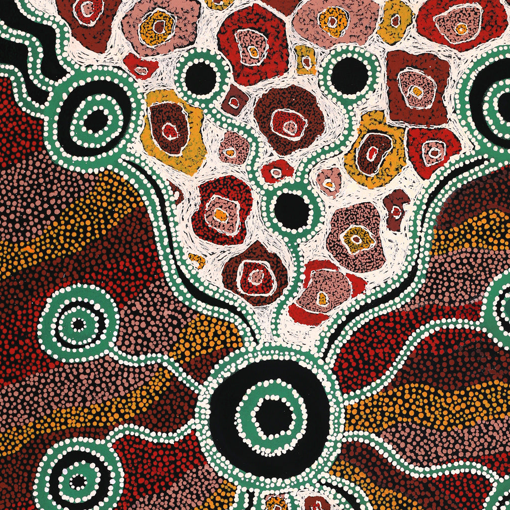 Aboriginal Art by Amanda Dager, Walka, 91x65cm - ART ARK®