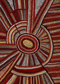 Aboriginal Artwork by Amari Tjalkuri, Watarru Tjukurpa, 100x72cm