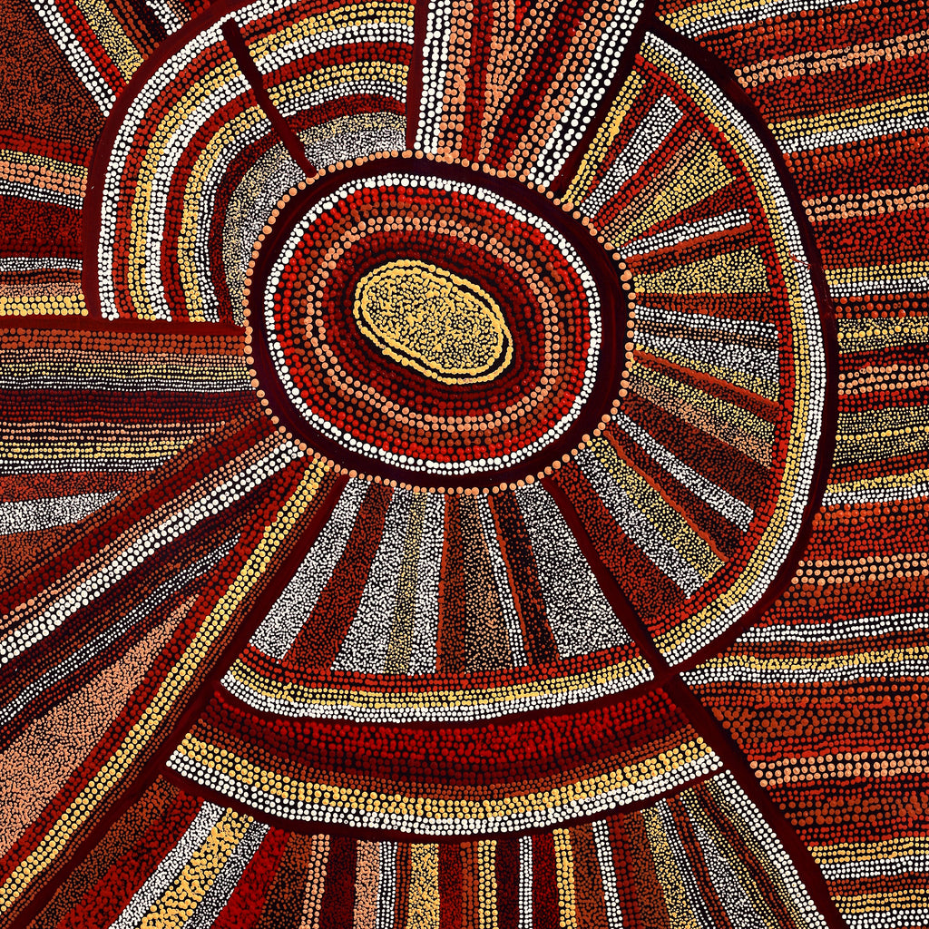Aboriginal Artwork by Amari Tjalkuri, Watarru Tjukurpa, 100x72cm