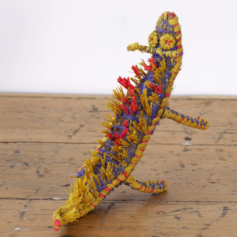 Aboriginal Artwork by Amy Yilpi - Thorny Devil Tjanpi Sculpture