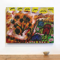 Andrew Robertson, Bushfire and Homeland, 60x45cm