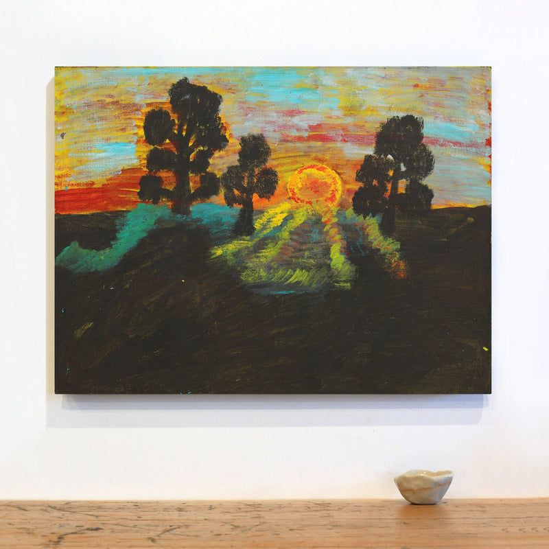 Aboriginal Artwork by Andrew Robertson, Ngukurr Sunset, 60x45cm