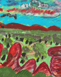 Aboriginal Artwork by Andrew Robertson, Mana Country, 60x45cm