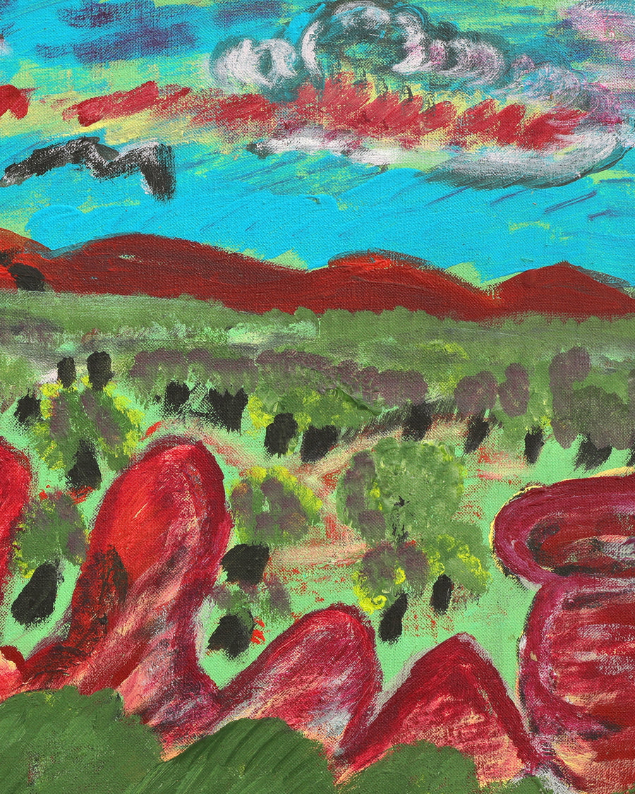 Aboriginal Artwork by Andrew Robertson, Mana Country, 60x45cm