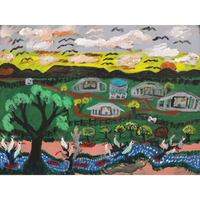 Aboriginal Artwork by Andrew Robertson, Untitiled, 80x60cm