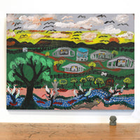 Aboriginal Artwork by Andrew Robertson, Untitiled, 80x60cm