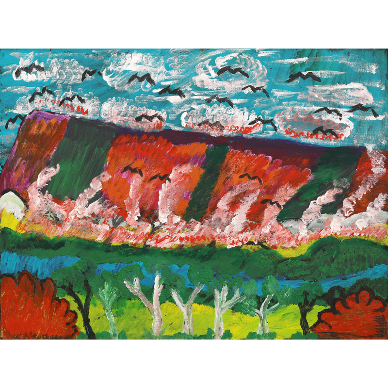 Aboriginal Artwork by Andrew Robertson, Walmaja, 80x60cm