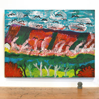 Aboriginal Artwork by Andrew Robertson, Walmaja, 80x60cm