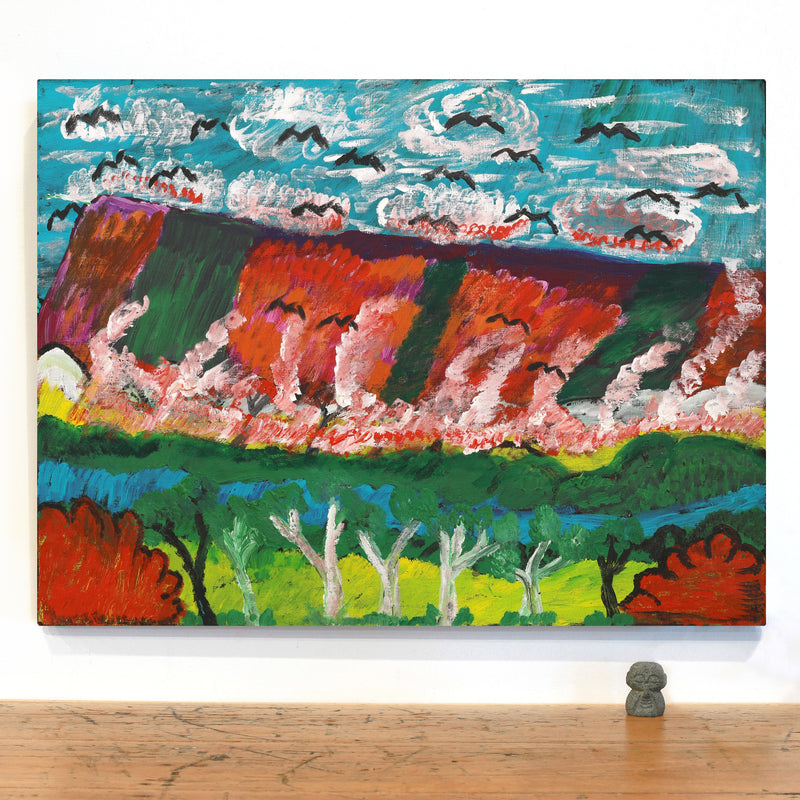 Aboriginal Artwork by Andrew Robertson, Walmaja, 80x60cm