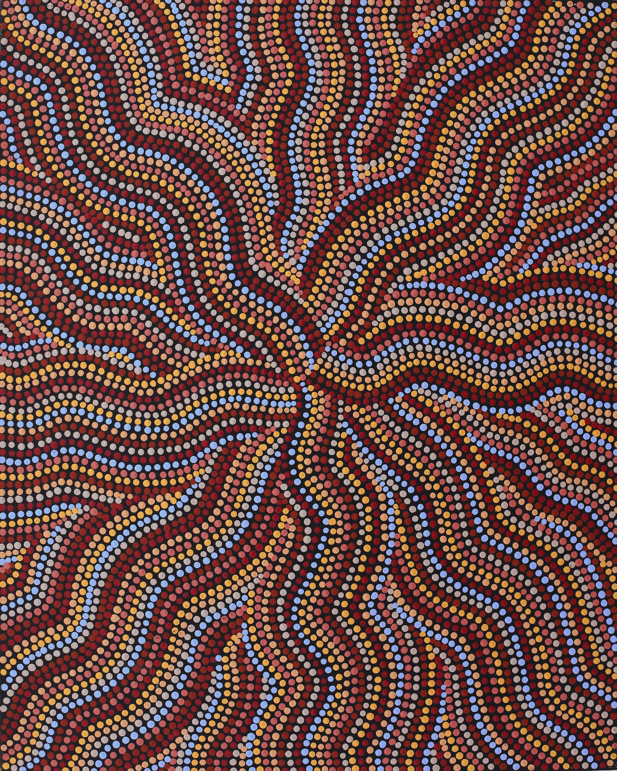 Angela Nangala Robertson - Aboriginal Art | 50x40cm | 3474 - ART ARK®