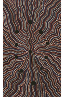 Aboriginal Art by Angela Nangala Robertson, Watiya-warnu Jukurrpa (Seed Dreaming), 76x46cm - ART ARK®