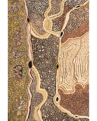Aboriginal Artwork by Angkaliya Nelson, Kungkarangkalpa (Seven Sisters Story), 91x61cm