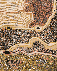 Aboriginal Artwork by Angkaliya Nelson, Kungkarangkalpa (Seven Sisters Story), 91x61cm