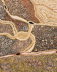 Aboriginal Artwork by Angkaliya Nelson, Kungkarangkalpa (Seven Sisters Story), 91x61cm