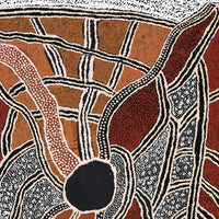 Aboriginal Artwork by Angkaliya Nelson, Kungkarangkalpa (Seven Sisters Story), 91x61cm