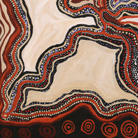 Aboriginal Artwork by Angkaliya Nelson, Kungkarangkalpa (Seven Sisters Story), 61x61cm
