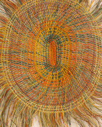 Aboriginal Artwork by Anna Ramatha Malibirr, Gapuwiyak - Woven Mat, 165x140cm