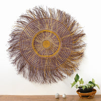 Aboriginal Artwork by Anthea Stewart, Woven Mat, 115cm