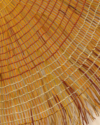 Aboriginal Artwork by Anthea Stewart, Woven Mat, 136x126cm