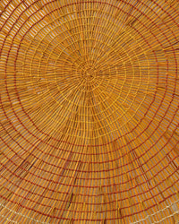Aboriginal Artwork by Anthea Stewart, Woven Mat, 136x126cm