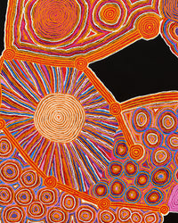 Aboriginal Artwork by Antonia Napangardi Michaels, Lappi Lappi Jukurrpa, 122x107cm