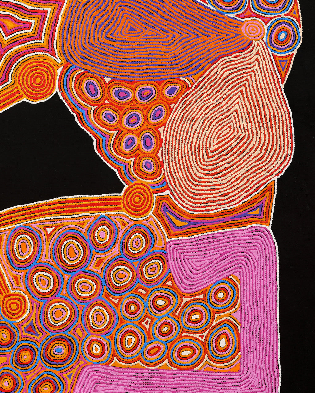 Aboriginal Artwork by Antonia Napangardi Michaels, Lappi Lappi Jukurrpa, 122x107cm
