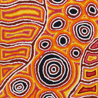 Aboriginal Artwork by Antonia Napangardi Michaels, Lappi Lappi Jukurrpa, 122x46cm