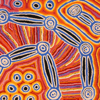 Aboriginal Artwork by Antonia Napangardi Michaels, Lappi Lappi Jukurrpa, 122x61cm