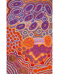 Aboriginal Artwork by Antonia Napangardi Michaels, Lappi Lappi Jukurrpa, 122x76cm