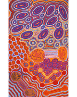Aboriginal Art by Antonia Napangardi Michaels, Lappi Lappi Jukurrpa, 122x76cm - ART ARK®