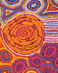 Aboriginal Artwork by Antonia Napangardi Michaels, Lappi Lappi Jukurrpa, 122x76cm
