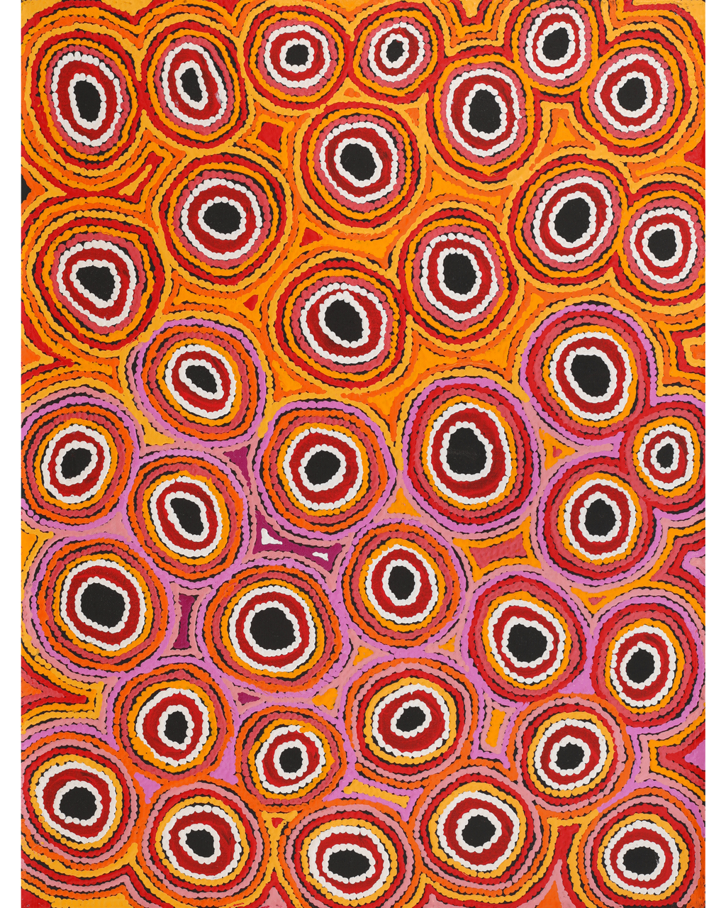 Aboriginal Artwork by Antonia Napangardi Michaels, Lappi Lappi Jukurrpa, 61x46cm