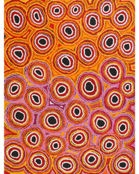 Aboriginal Artwork by Antonia Napangardi Michaels, Lappi Lappi Jukurrpa, 61x46cm