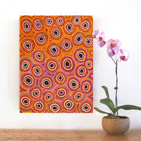 Aboriginal Artwork by Antonia Napangardi Michaels, Lappi Lappi Jukurrpa, 61x46cm
