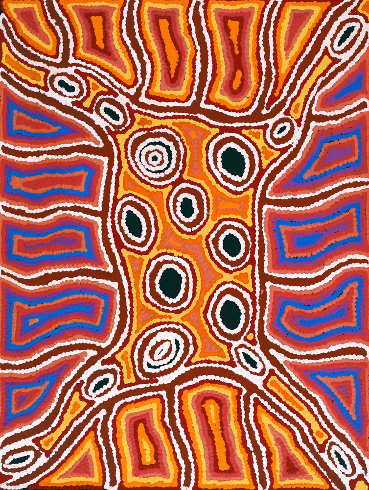 Aboriginal Artwork by Antonia Napangardi Michaels, Lappi Lappi Jukurrpa, 61x46cm