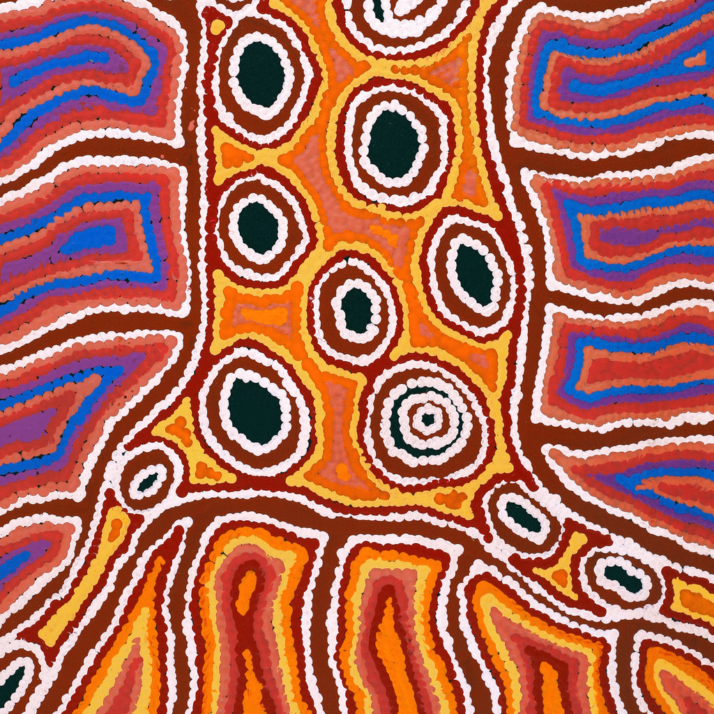 Aboriginal Artwork by Antonia Napangardi Michaels, Lappi Lappi Jukurrpa, 61x46cm