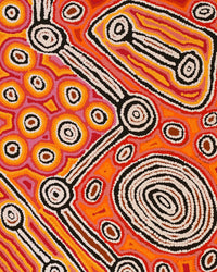 Aboriginal Artwork by Antonia Napangardi Michaels, Lappi Lappi Jukurrpa, 91x46cm