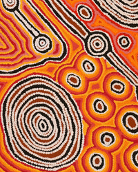 Aboriginal Artwork by Antonia Napangardi Michaels, Lappi Lappi Jukurrpa, 91x46cm