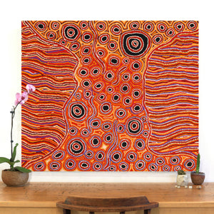 Aboriginal Artwork by Antonia Napangardi Michaels, Lappi Lappi Jukurrpa, 107x91cm - ART ARK®