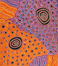 Aboriginal Artwork by Antonia Napangardi Michaels, Lappi Lappi Jukurrpa, 122x107cm