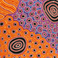 Aboriginal Artwork by Antonia Napangardi Michaels, Lappi Lappi Jukurrpa, 122x107cm
