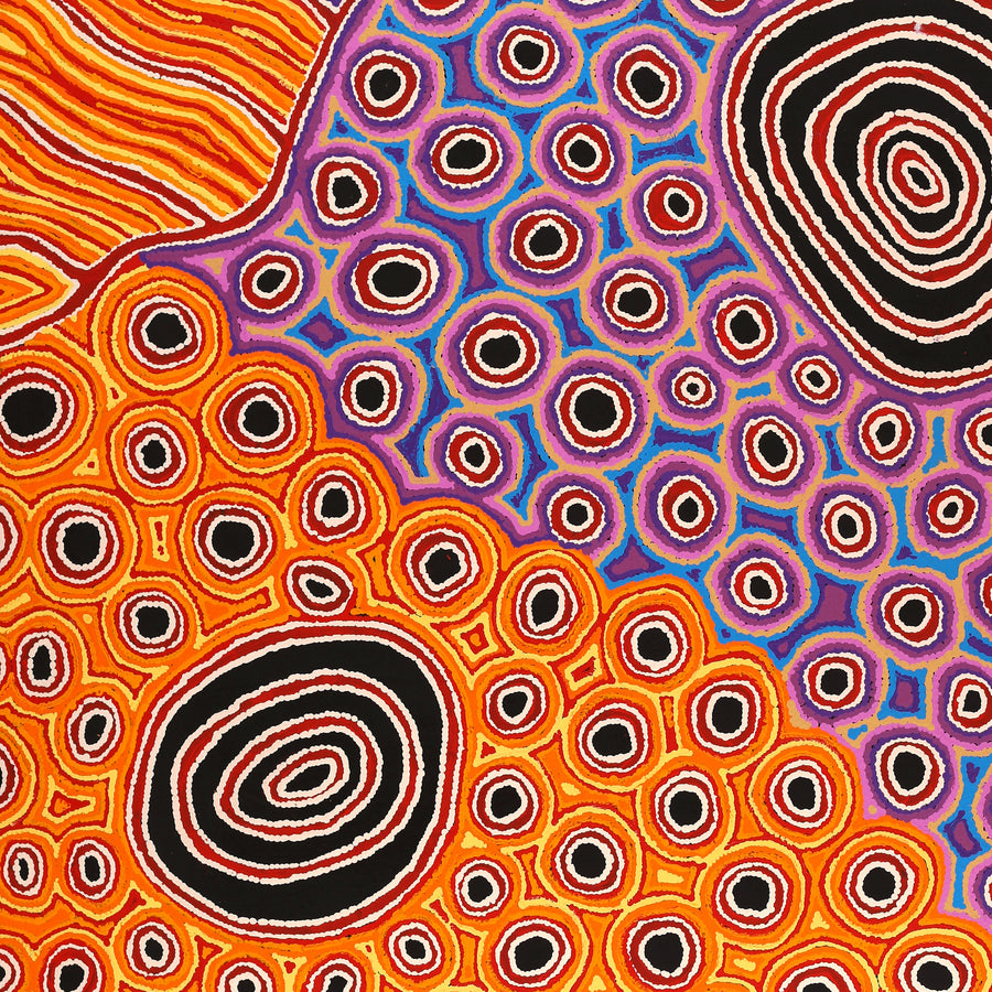 Aboriginal Artwork by Antonia Napangardi Michaels, Lappi Lappi Jukurrpa, 122x107cm