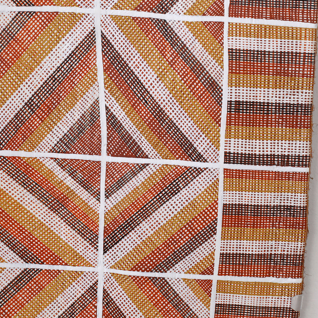 Aboriginal Artwork by Apphia Wurrkidj Aphi Lindjuwanga, Wak Wak, 104x34cm Bark Painting