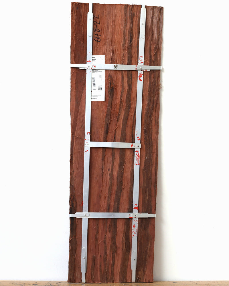 Aboriginal Artwork by Apphia Wurrkidj Aphi Lindjuwanga, Wak Wak, 104x34cm Bark Painting