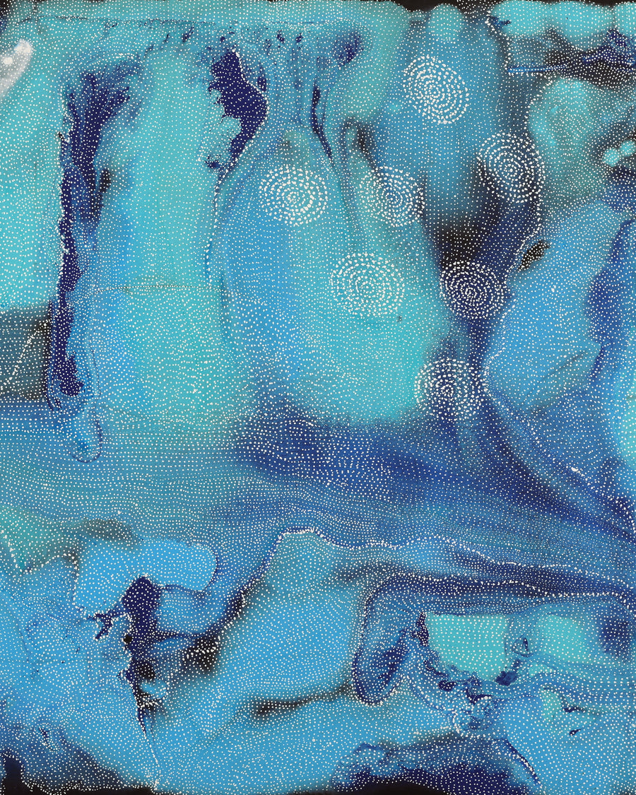 Athena Nangala Granites, Napaljarri-warnu Jukurrpa (Seven Sisters Dreaming), 182x122cm