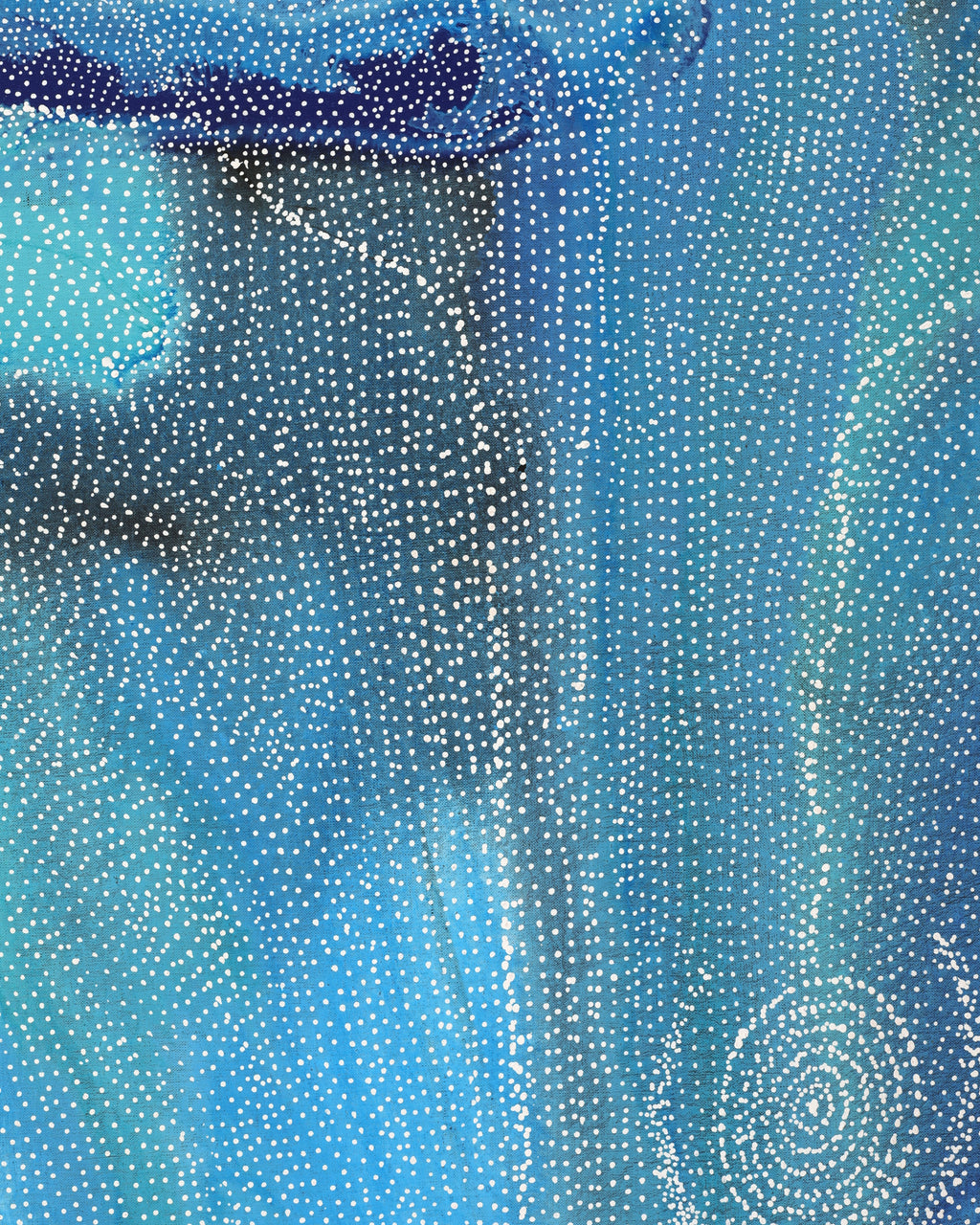 Aboriginal Artwork by Athena Nangala Granites, Napaljarri-warnu Jukurrpa (Seven Sisters Dreaming), 182x122cm