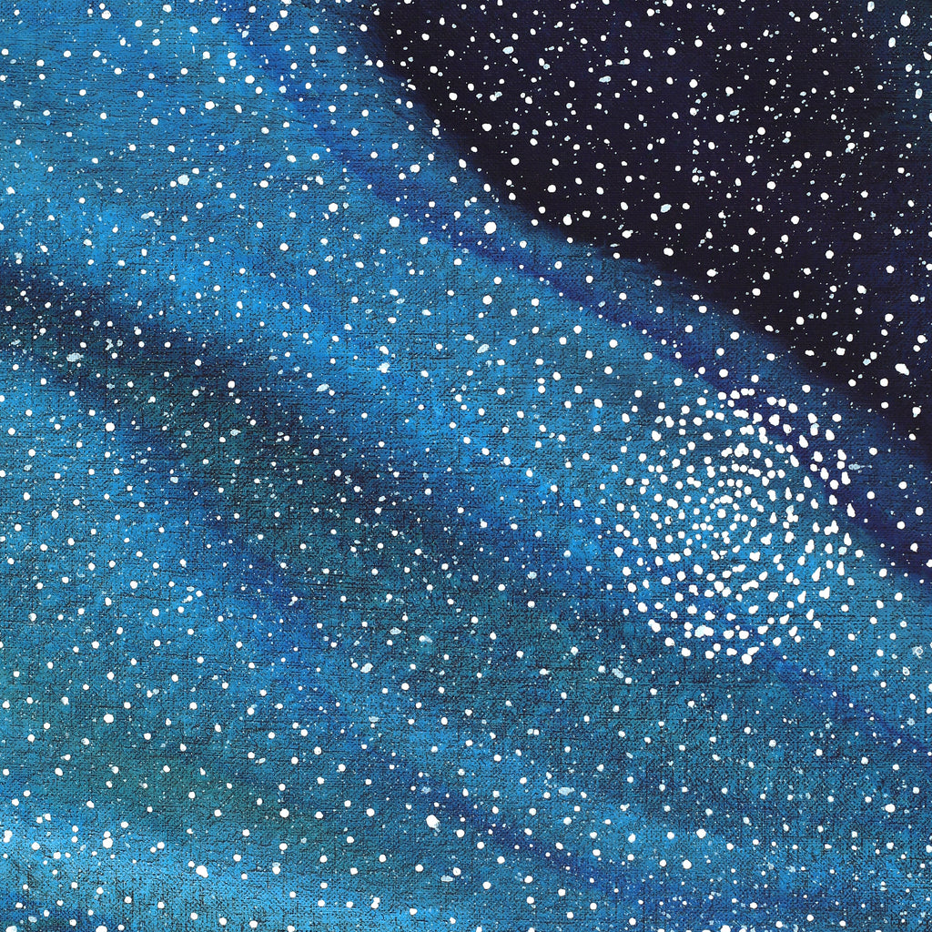 Aboriginal Artwork by Athena Nangala Granites, Napaljarri-warnu Jukurrpa (Seven Sisters Dreaming), 122x107cm